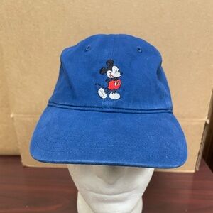 Disney Mickey Mouse Classic Logo Blue Dad Hat Baseball Cap Adjustable StrapBack
